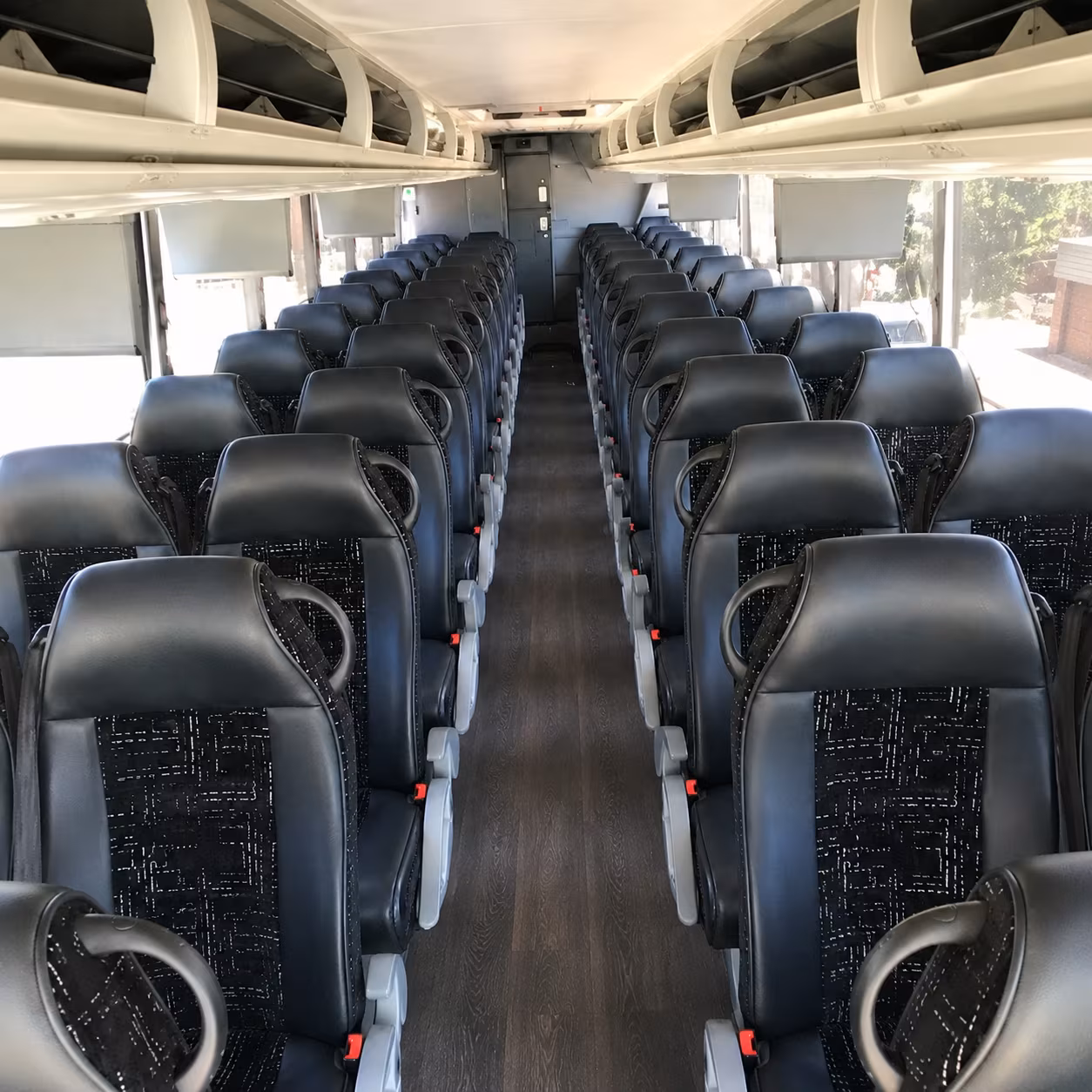 hampton charter bus services interior