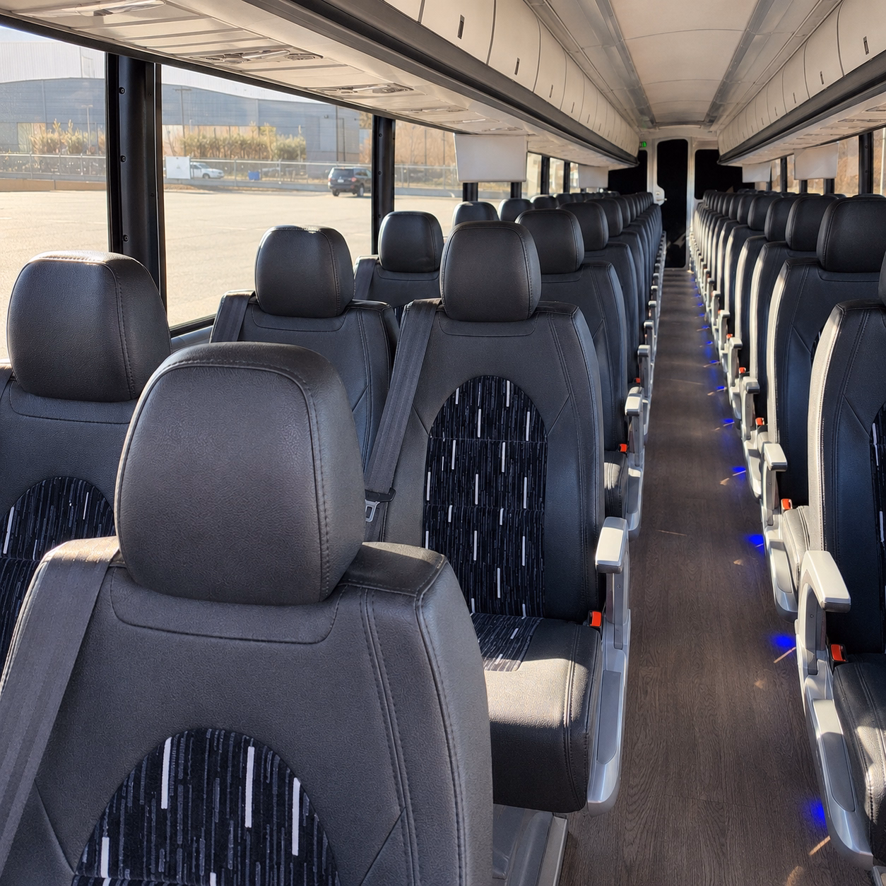 hampton long distance transportation onboard seating