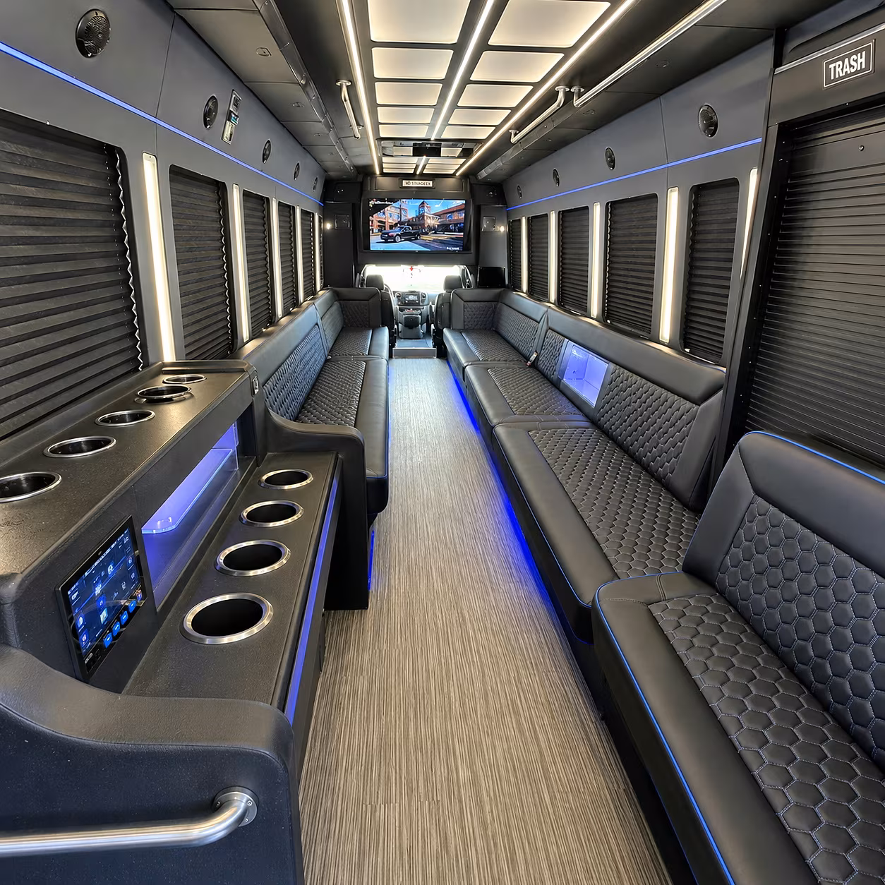 hampton party bus rentals inside