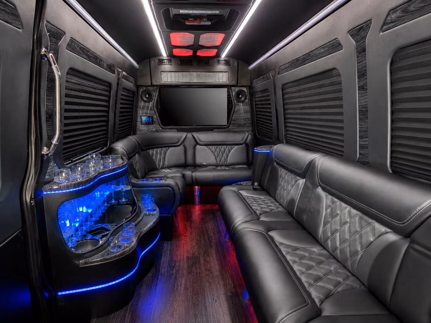 hampton private event transportation onboard seating