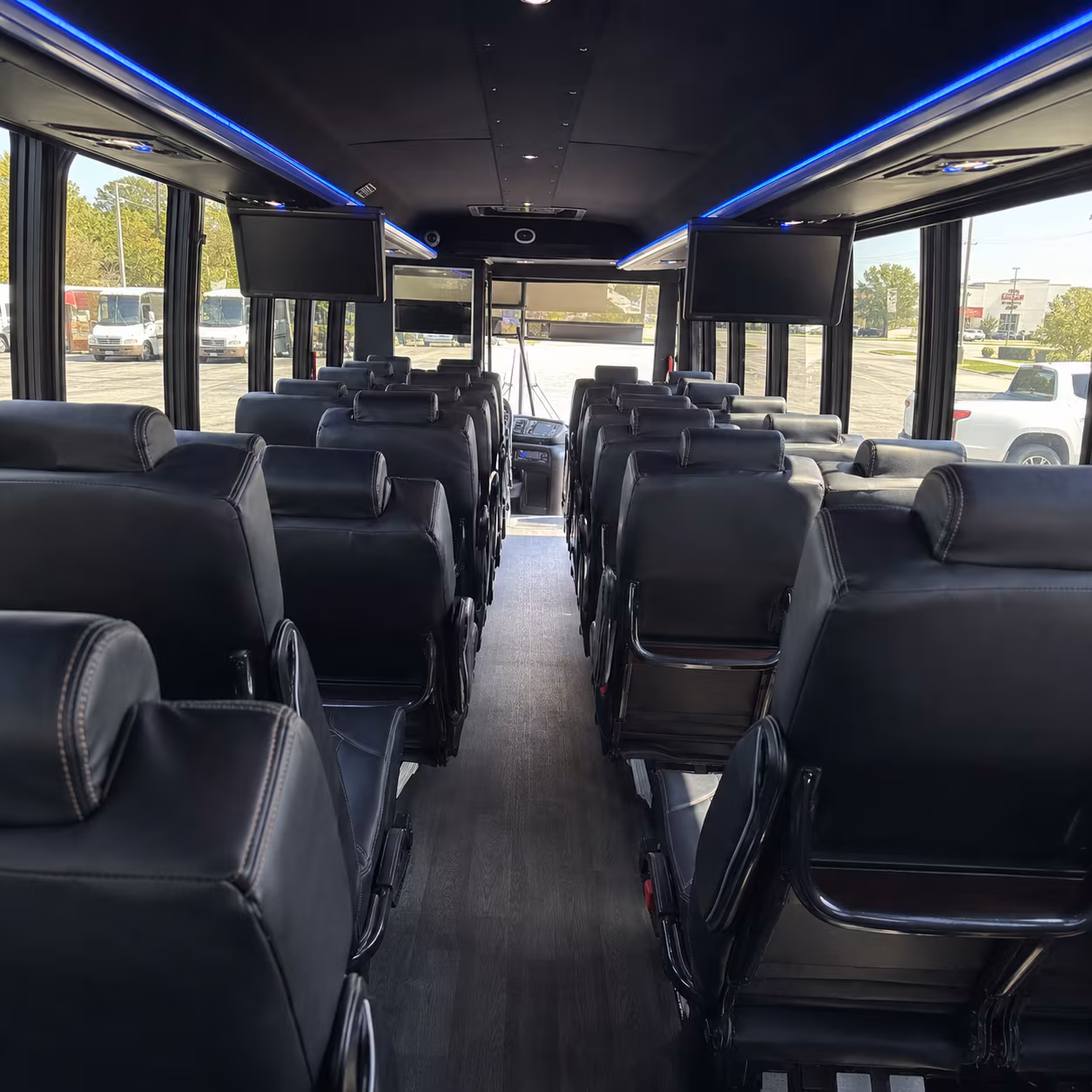 hampton school event transportation onboard seating